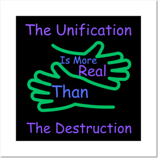 Focus On Unification Not Destruction Posters and Art